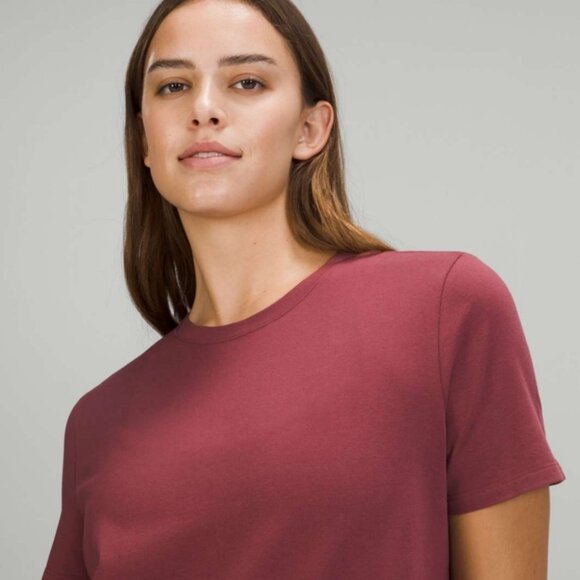 Lululemon Love Crew Short Sleeve T-Shirt Smoky Red * flaw - Picture 4 of 10